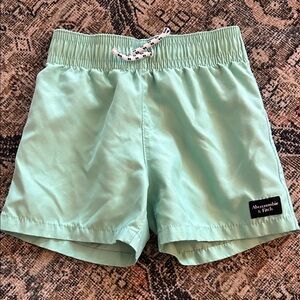 Abercrombie & Fitch Light Green Swim Shorts